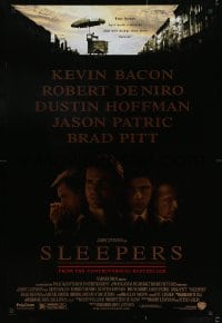 8c810 SLEEPERS 1sh 1996 Robert De Niro, Dustin Hoffman, Jason Patric, Brad Pitt!