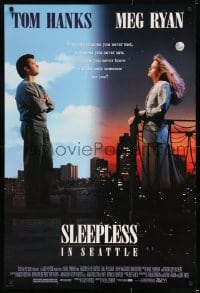 8c811 SLEEPLESS IN SEATTLE DS 1sh 1993 Nora Ephron directed, romantic Tom Hanks & Meg Ryan!