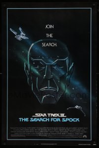 8c850 STAR TREK III 1sh 1984 The Search for Spock, art of Leonard Nimoy by Huyssen & Huerta!