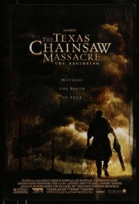 8c904 TEXAS CHAINSAW MASSACRE THE BEGINNING 1sh 2006 horror prequel, the birth of fear!
