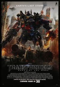 8c924 TRANSFORMERS: DARK OF THE MOON advance DS 1sh 2011 directed by Michael Bay!