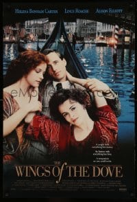 8c976 WINGS OF THE DOVE int'l DS 1sh 1997 Helena Bonham Carter, Linus Roache, & Elliott in gondola!