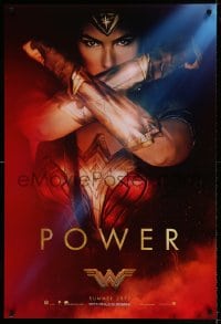 8c984 WONDER WOMAN teaser DS 1sh 2017 sexiest Gal Gadot in title role/Diana Prince, Power!