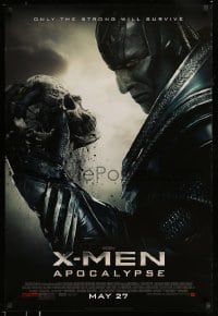8c993 X-MEN: APOCALYPSE style C advance DS 1sh 2016 Marvel Comics, Oscar Isaac as Apocalypse!