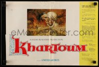 8d232 KHARTOUM English pressbook 1966 art of Charlton Heston & Laurence Olivier, country of origin!