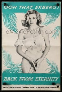 8d033 BACK FROM ETERNITY pressbook 1956 ooh that sexy Anita Ekberg, Robert Ryan, great images!