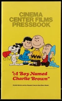 8d060 BOY NAMED CHARLIE BROWN pressbook 1970 Snoopy & the Peanuts by Charles M. Schulz!