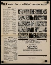 8d095 CLEOPATRA pressbook 1964 Elizabeth Taylor, Richard Burton, Rex Harrison, Joseph L. Mankiewicz