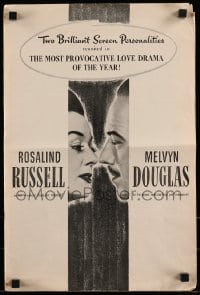 8d187 GUILT OF JANET AMES pressbook 1947 Melvyn Douglas, Rosalind Russell, was his kiss a lie?