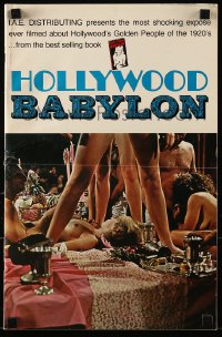 8d197 HOLLYWOOD BABYLON pressbook 1972 shocking expose of Hollywood's golden people of the 1920s!