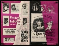 8d239 KISS BEFORE DYING pressbook 1956 Robert Wagner, Joanne Woodward, Jeffrey Hunter!