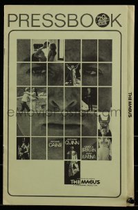 8d264 MAGUS pressbook 1968 Michael Caine, Anthony Quinn, Candice Bergen, Anna Karina, the game is life!