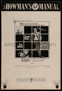 8d286 MIRAGE pressbook 1965 is the key to Gregory Peck's secret in Diane Baker's arms?