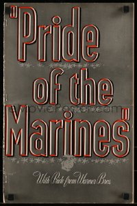 8d334 PRIDE OF THE MARINES pressbook 1945 John Garfield, Eleanor Parker, Dane Clark, Delmer Daves