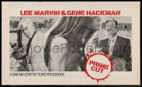 8d335 PRIME CUT pressbook 1972 Lee Marvin with machine gun, Gene Hackman with meat cleaver!