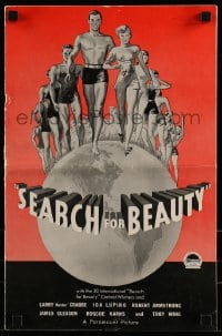 8d376 SEARCH FOR BEAUTY pressbook 1934 Buster Crabbe & 30 International Beauty Contest Winners!