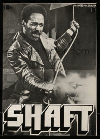 8d383 SHAFT pressbook 1971 Richard Roundtree is hotter than Bond, cooler than Bullitt!