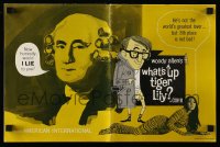 8d484 WHAT'S UP TIGER LILY pressbook 1966 wacky Woody Allen Japanese spy spoof with dubbed dialog!