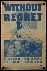 8d487 WITHOUT REGRET pressbook 1935 Elissa Landi, Paul Cavanagh, Kent Taylor, Frances Drake
