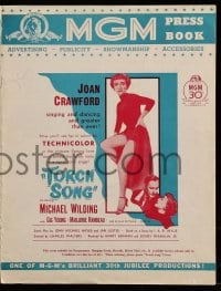 8d447 TORCH SONG English pressbook 1954 Joan Crawford singing & dancing & greater than ever!