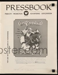 8d068 BRONCO BILLY pressbook 1980 Clint Eastwood directs & stars, art by Huyssen & Huerta!