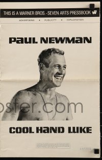 8d104 COOL HAND LUKE pressbook 1967 Paul Newman prison escape classic, great images & content!