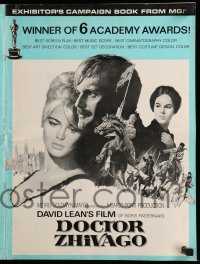 8d123 DOCTOR ZHIVAGO pressbook 1967 Omar Sharif, Julie Christie, David Lean English epic!