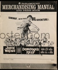 8d124 DONOVAN'S REEF pressbook 1963 John Ford, great art of sailor John Wayne & Lee Marvin!