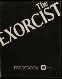 8d135 EXORCIST pressbook 1974 William Friedkin, Max Von Sydow, William Peter Blatty classic!