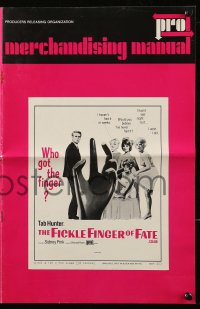 8d140 FICKLE FINGER OF FATE pressbook 1967 El Dedo del Destino, Tab Hunter, who got the finger?
