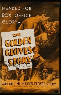 8d176 GOLDEN GLOVES STORY pressbook 1950 Kay Westfall, romantic boxer Dewey Martin!