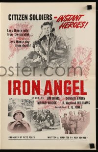 8d219 IRON ANGEL pressbook 1964 Jim Davis, Korean War, citizen soldiers & instant heroes!