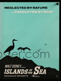 8d220 ISLANDS OF THE SEA pressbook 1960 Walt Disney, neglected by nature, forgotten by man!
