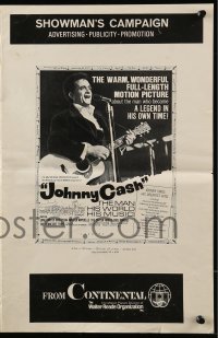 8d226 JOHNNY CASH pressbook 1969 great images of the most famous country music star!