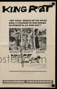 8d238 KING RAT pressbook 1965 George Segal & Tom Courtenay, James Clavell, WW II POWs!