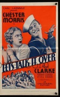 8d246 LET'S TALK IT OVER pressbook 1934 great images of sailor Chester Morris & pretty Mae Clarke!
