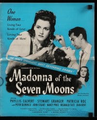 8d261 MADONNA OF THE SEVEN MOONS pressbook 1946 Phyllis Calvert, Stewart Granger, love triangle!