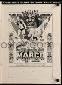 8d274 MARCO THE MAGNIFICENT pressbook 1966 Orson Welles, Anthony Quinn, star-studded adventure!