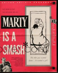 8d275 MARTY pressbook 1955 directed by Delbert Mann, Ernest Borgnine, written by Paddy Chayefsky!