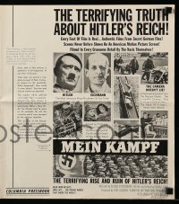 8d281 MEIN KAMPF pressbook 1961 terrifying rise and ruin of Hitler's Reich from secret German files!