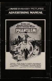 8d325 PHANTASM pressbook 1979 if this one doesn't scare you, you're already dead!