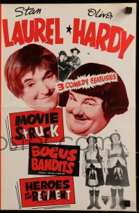 8d327 PICK A STAR/DEVIL'S BROTHER/BONNIE SCOTLAND pressbook 1954 three great Laurel & Hardy movies!