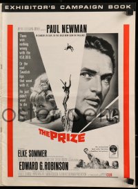 8d340 PRIZE pressbook 1963 great images of spy Paul Newman & sexy Elke Sommer!