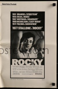 8d362 ROCKY pressbook 1977 boxer Sylvester Stallone, Talia Shire, boxing classic!