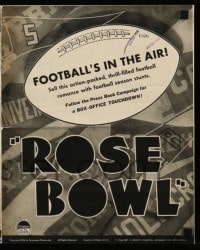 8d365 ROSE BOWL pressbook 1936 college football player Buster Crabbe at the famous stadium!