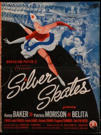 8d392 SILVER SKATES pressbook 1943 Kenny Baker, Patricia Morison & Belita, ice skating!