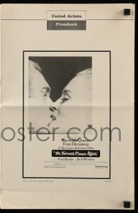 8d435 THOMAS CROWN AFFAIR pressbook 1968 c/u of Steve McQueen kissing sexy Faye Dunaway!