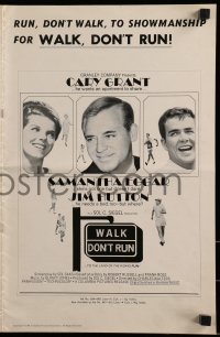 8d473 WALK DON'T RUN pressbook 1966 Cary Grant, Samantha Eggar, Jim Hutton, Olympics!