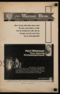 8d501 YOUNG PHILADELPHIANS pressbook 1959 Paul Newman defends Robert Vaughn from murder charges!