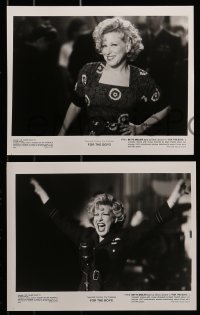 8d672 FOR THE BOYS presskit w/ 14 stills 1991 Bette Midler entertains the WWII troops, James Caan